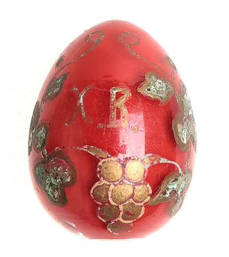 Яйцо пасхальное Стекло, роспись Россия, начало ХХ века (?) 1910 г инфо 6209g.