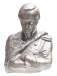 Бюст "М Ю Лермонтов" Силумин, литье СССР, Монументскульптура, 1960-1970-е гг русской армии середины ХIХ века инфо 6252g.