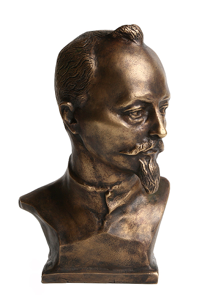 Бюст Дзержинского (Бронза, литье - СССР, 1927 год) 1927 г инфо 6982g.
