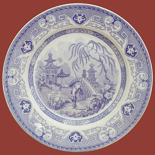 Тарелка Фаянс, глазурь Западная Европа, начало ХХ века 1910 г инфо 7207g.