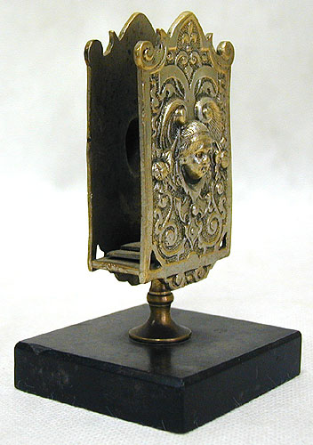 Спичечница Мрамор, латунь, литье Начало XX века 1910 г инфо 7677g.