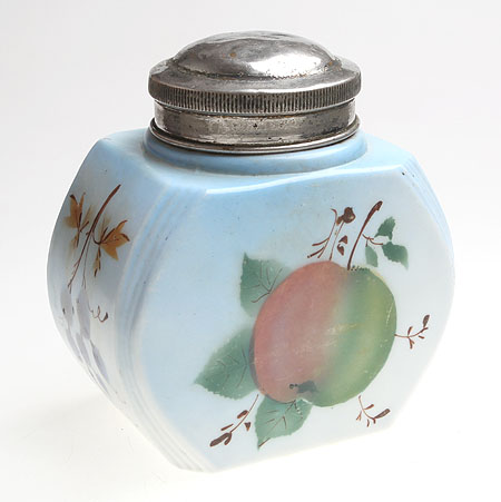 Чайница (фарфор, деколь, ХХ век) 1955 г инфо 7937g.