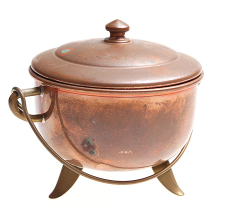 Горшок Медь Франция, ХХ век 1955 г инфо 7959g.